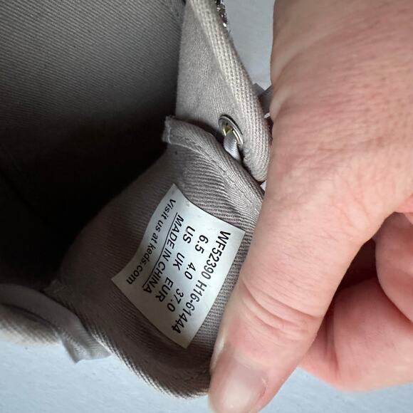 6.5 Kate Spade x Keds Glitter Sneakers Silver Sparkle Shoe Bridal Party Glam NYE - Picture 10 of 10